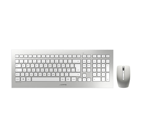 CHERRY DW 8000 Wireless Keyboard & Mouse Set, Silver/White, USB (QWERTY - UK) CHERRY DW 8000 Wireless Keyboard & Mouse Set, Silver/White, USB (QWERTY - UK)